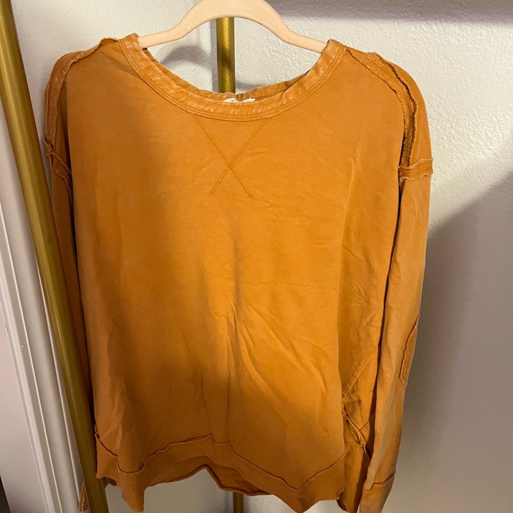 rustic yellow sweater